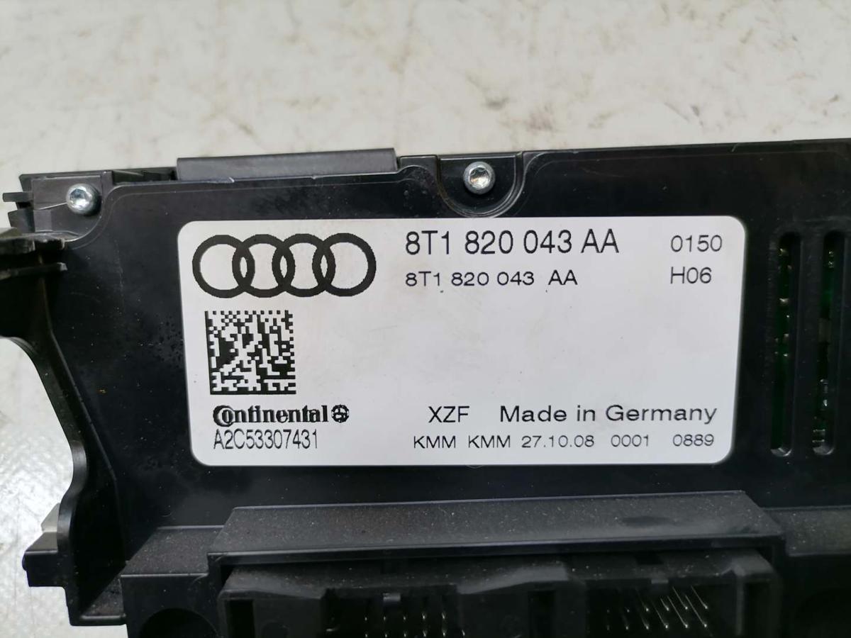 Audi A4 8K B8 original Heizungsregulierung Klimabedienteil Bj.2010
